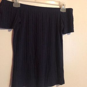 Navy off the shoulder top